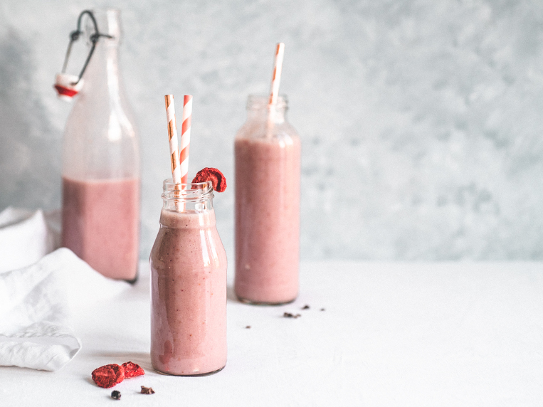 The Best Strawberry& Banana Smoothie